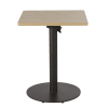 Plateau de table professionnel carré motif géométrique 2 personnes L60